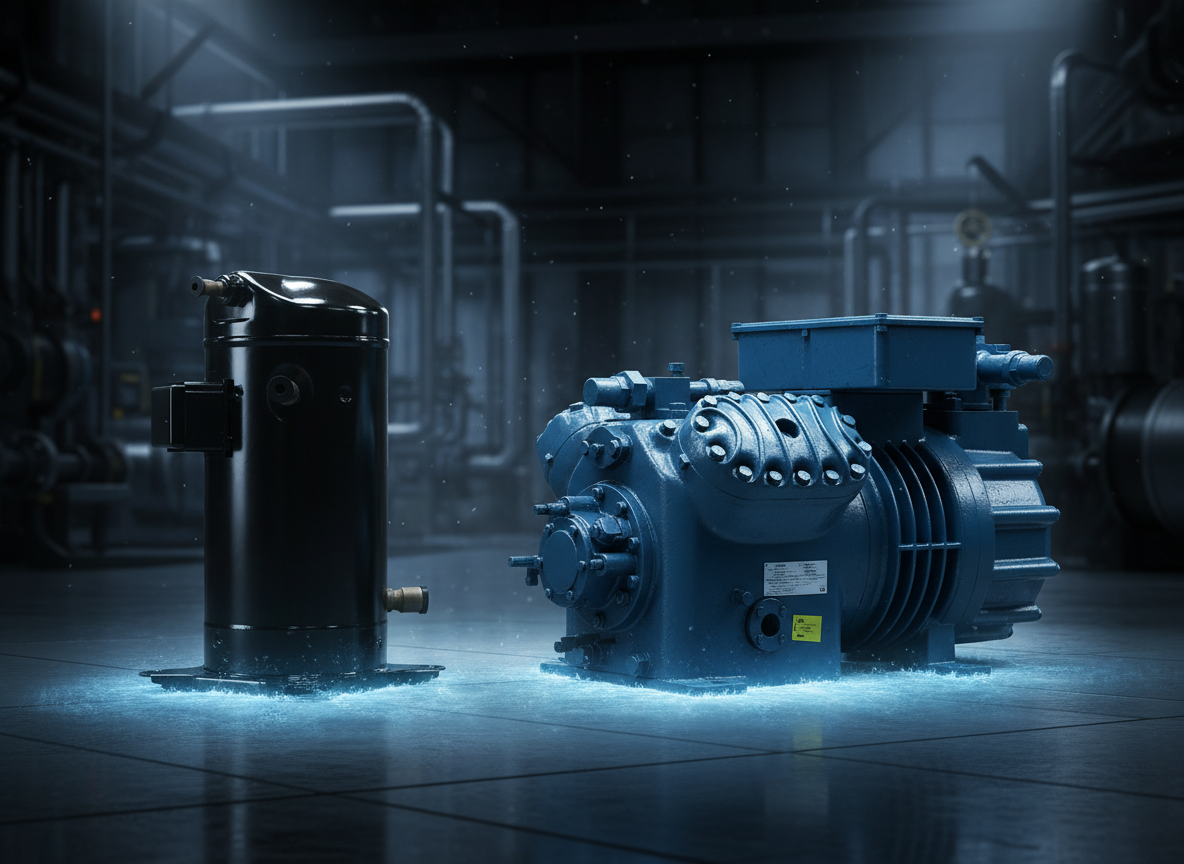 Semi-Hermetic vs Scroll: Kompresor Cold Storage Daging & Hitungan ROI